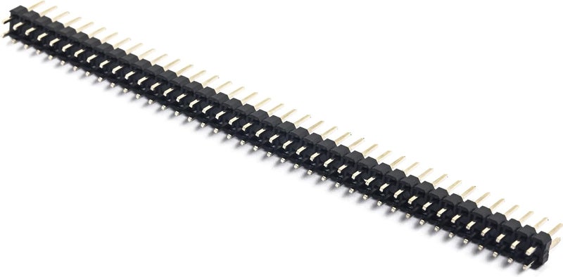 whiteeeen 10pcs Break-Away 0.1" 2 x 40 Pins Strip Dual Male Header 2.54mm Double Row Straight Pin Header Connector - Image 4